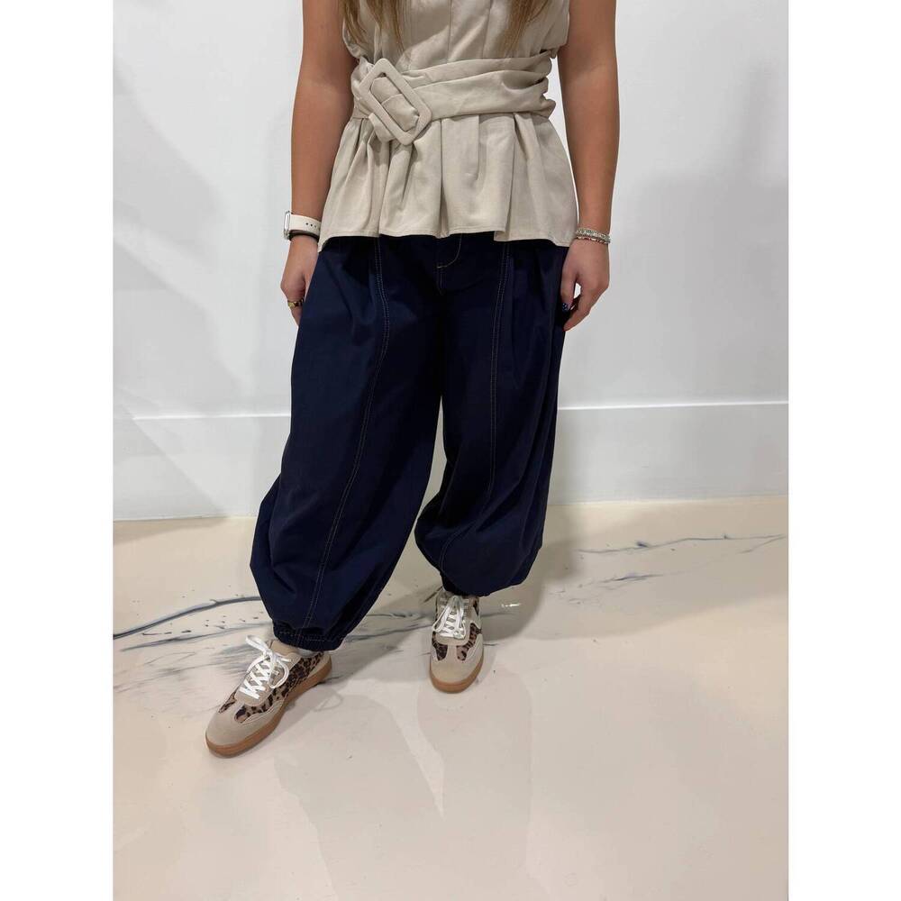 NEW RAE MODE pull on baggy fi pants in dark wash